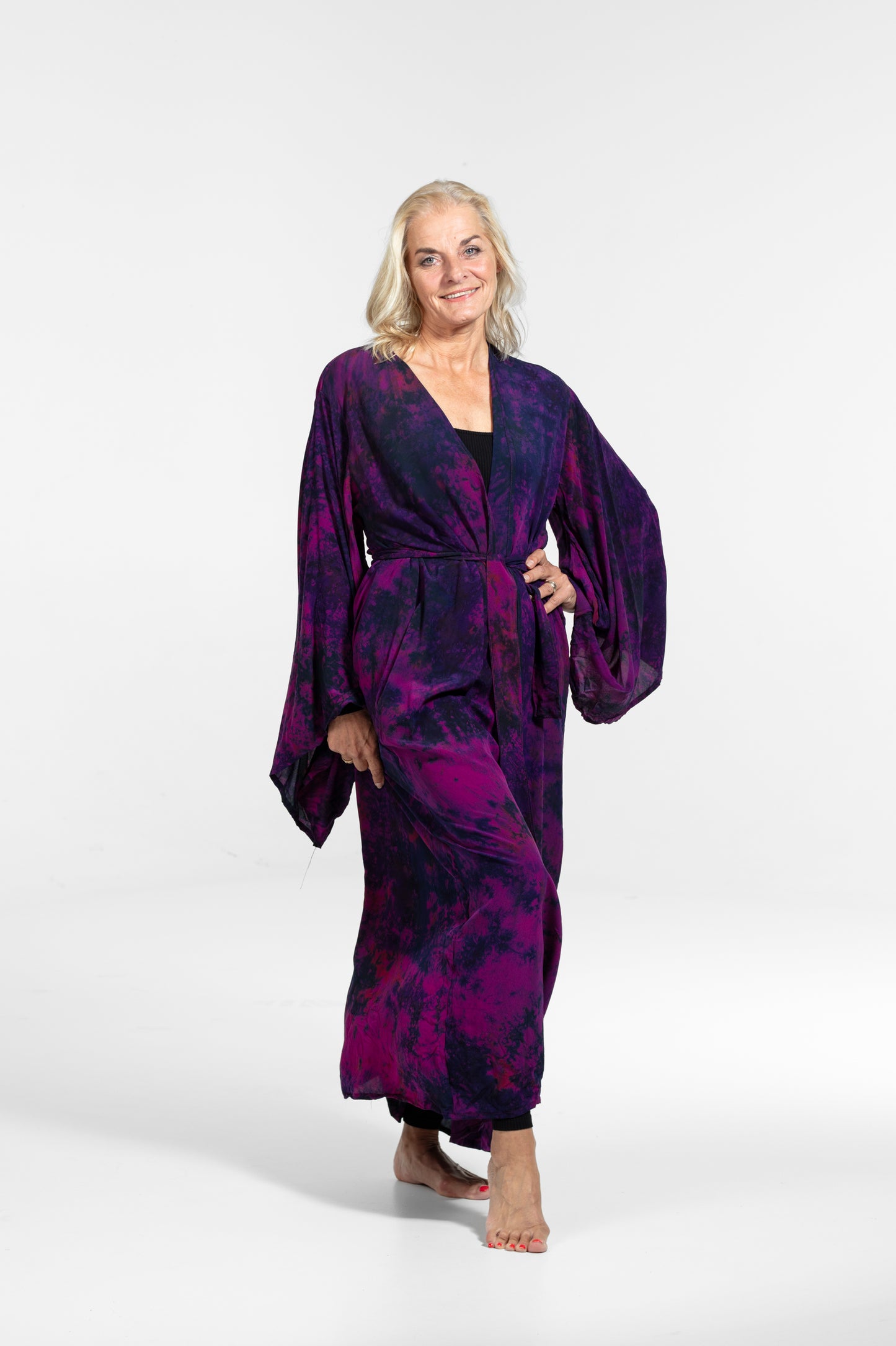 Aura Kimono violet-dark purple