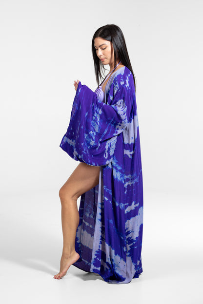 Freya Kimono lila-helllila-blau