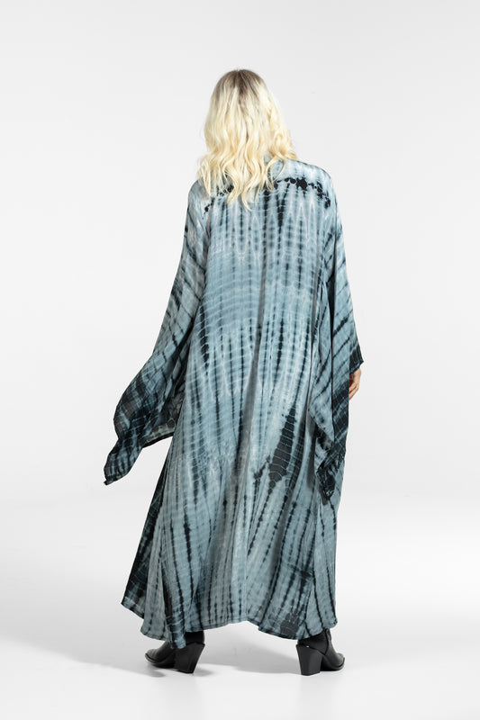 Gaia Kimono grey blue-white-black